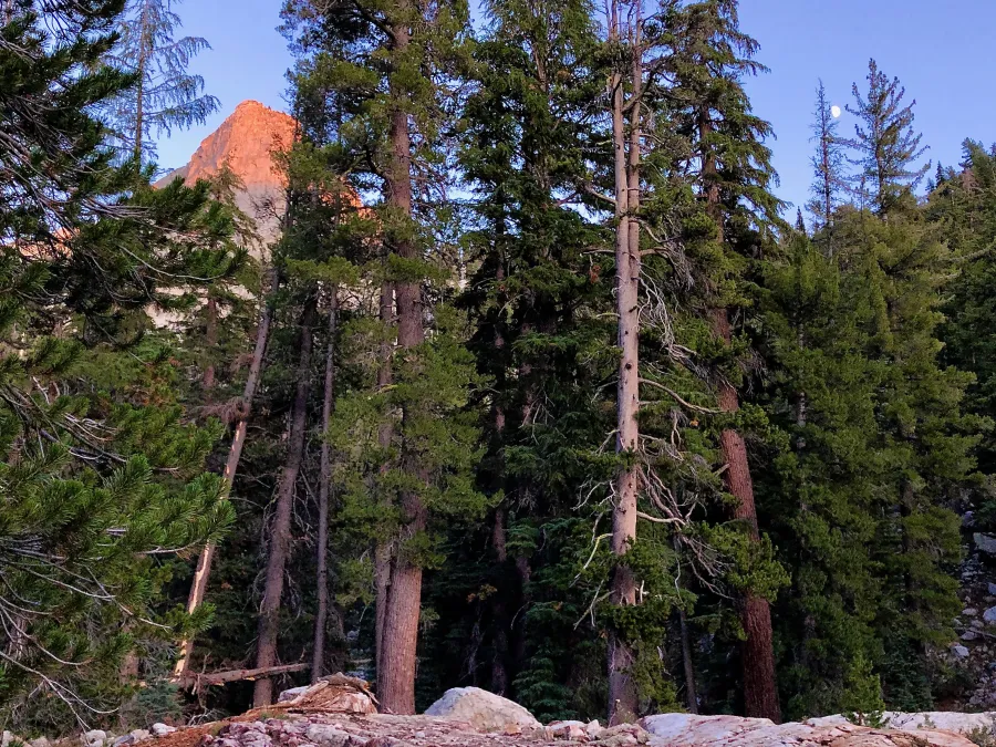 Volunteer Peak glows orange