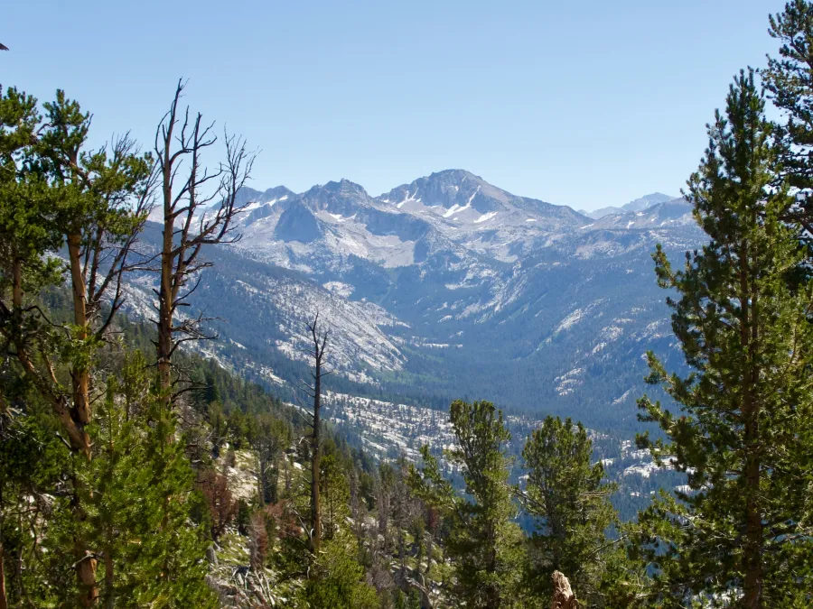 A view of mountains ahead
