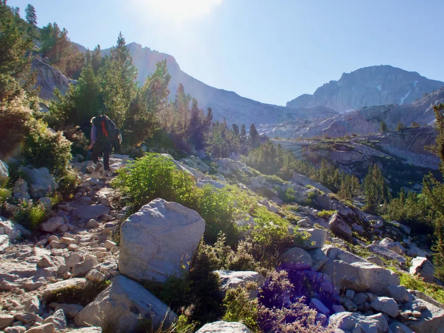 A rugged climb on the PCT