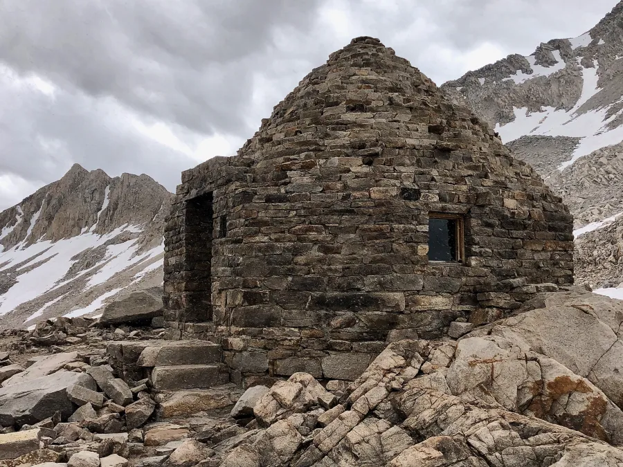 Stone hut at Muir Pass