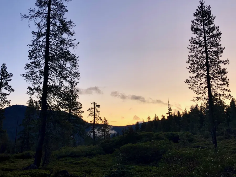 Sunrise at Lassen Volcanic National Park