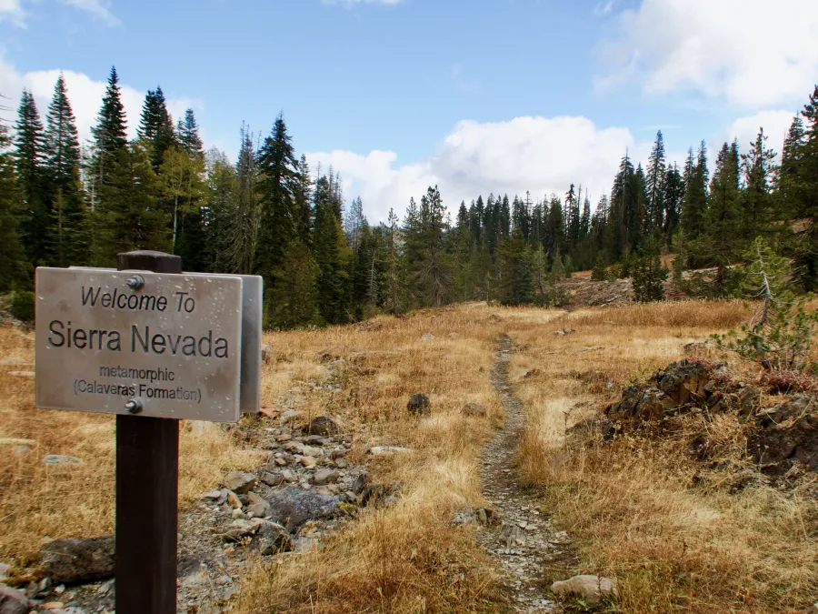 Crossing the northern boundary of the Sierra Nevada