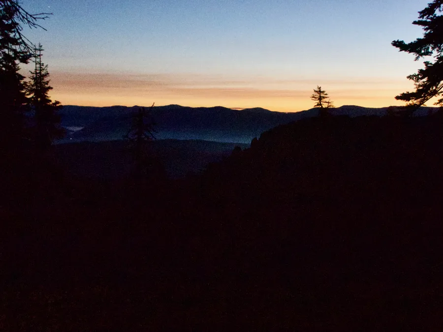 Dawn in Plumas National Forest