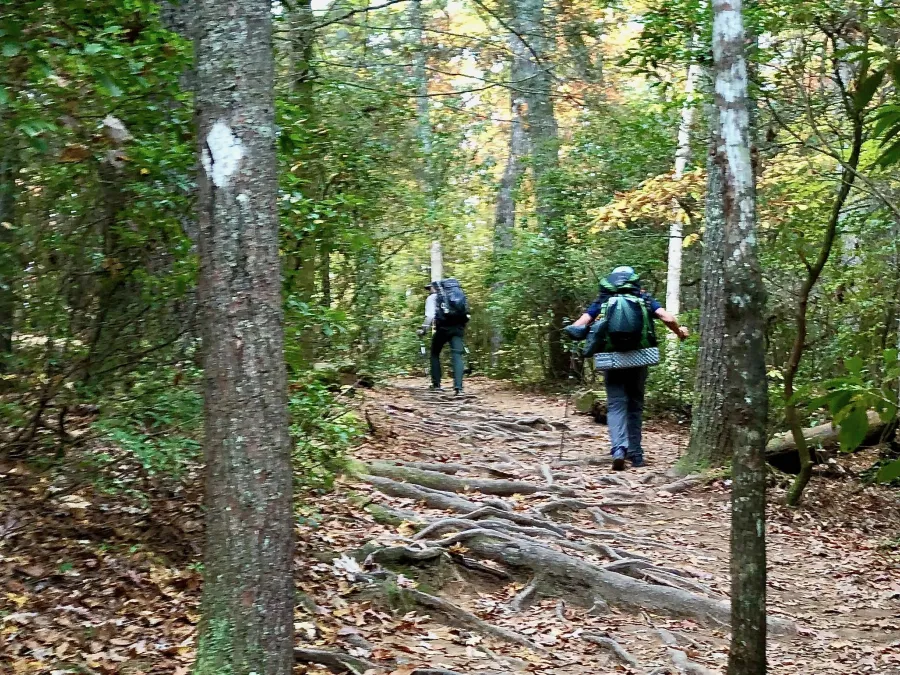 Just Awesome and Tengo Hambre hiking the Benton MacKaye Trail