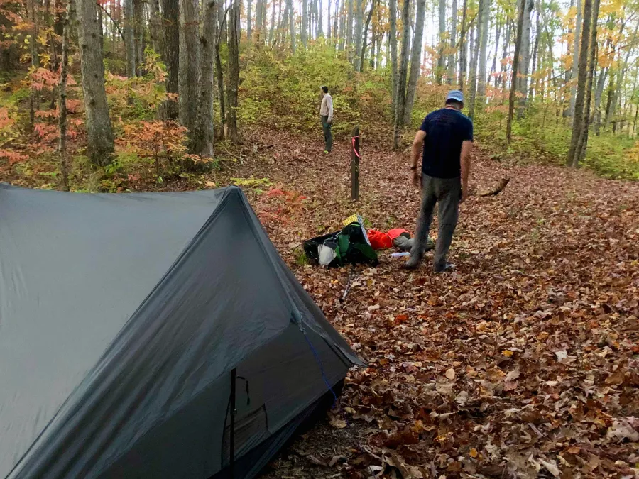Campsite at Payne Gap