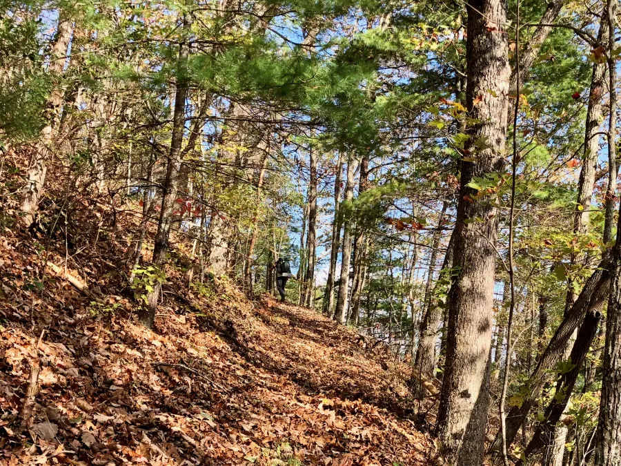 The trail crosses into North Carolina