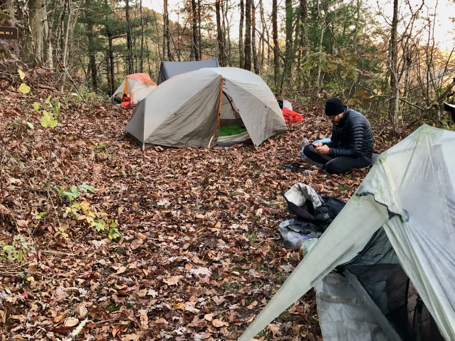 Camping at Tate Gap
