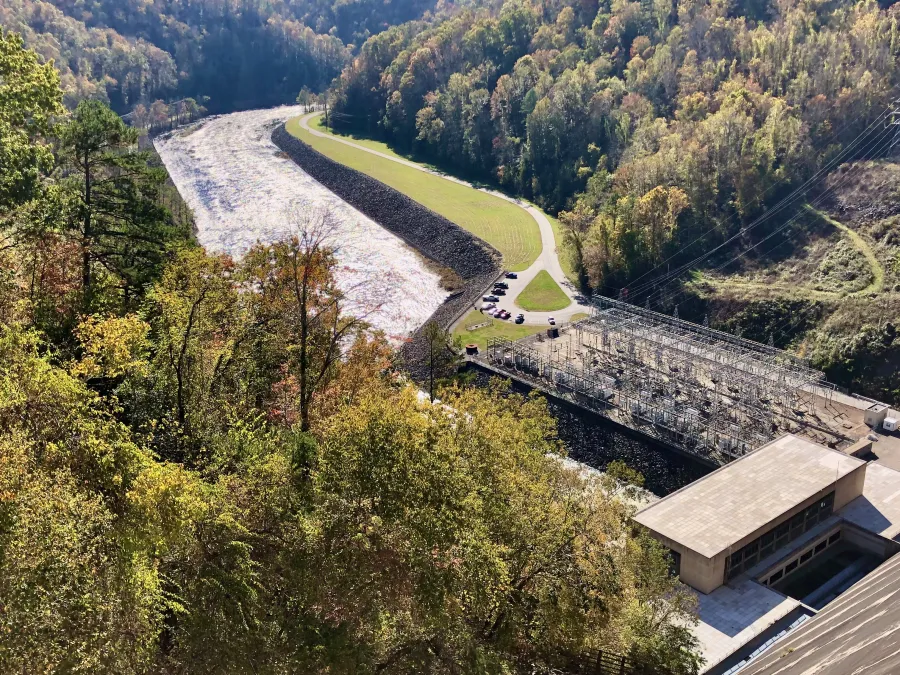 The Little Tennessee River viewed from Fontana Dam