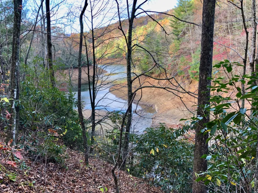 Pilkey Creek flows into Fontana Lake