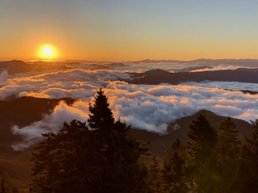 A sunrise view from Mt. Sterling