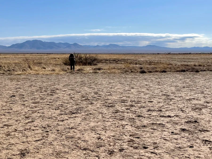 A barren desert