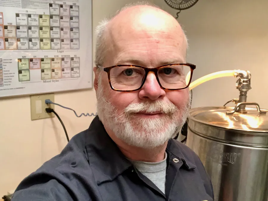 Gravity in his home brewery