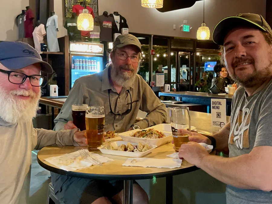 Gravity, Zigzag, and Mark at Marble Brewery