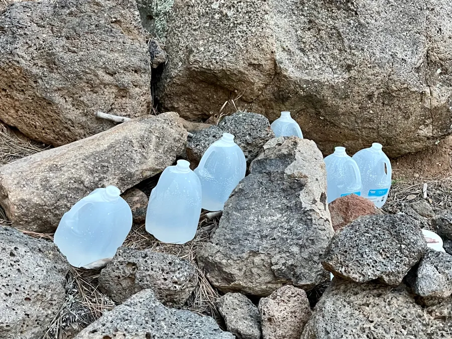 A water cache