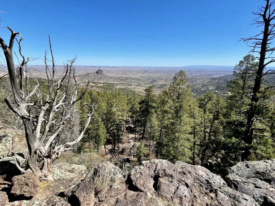 A long view from the ledge of Mesa Chivato