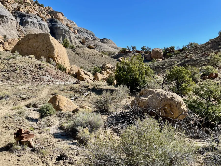 Climbing the mesa