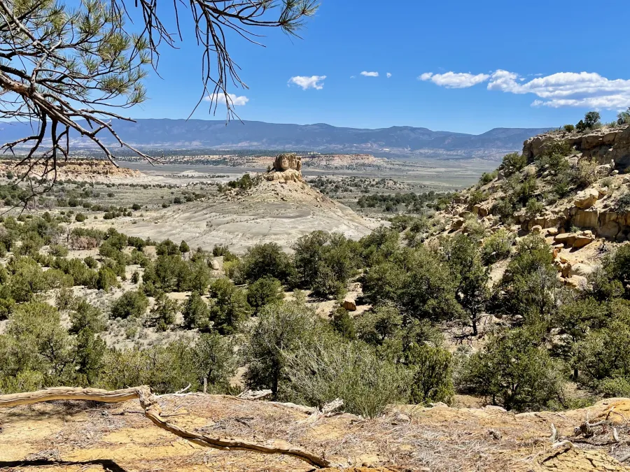 A view of a volcanic plug
