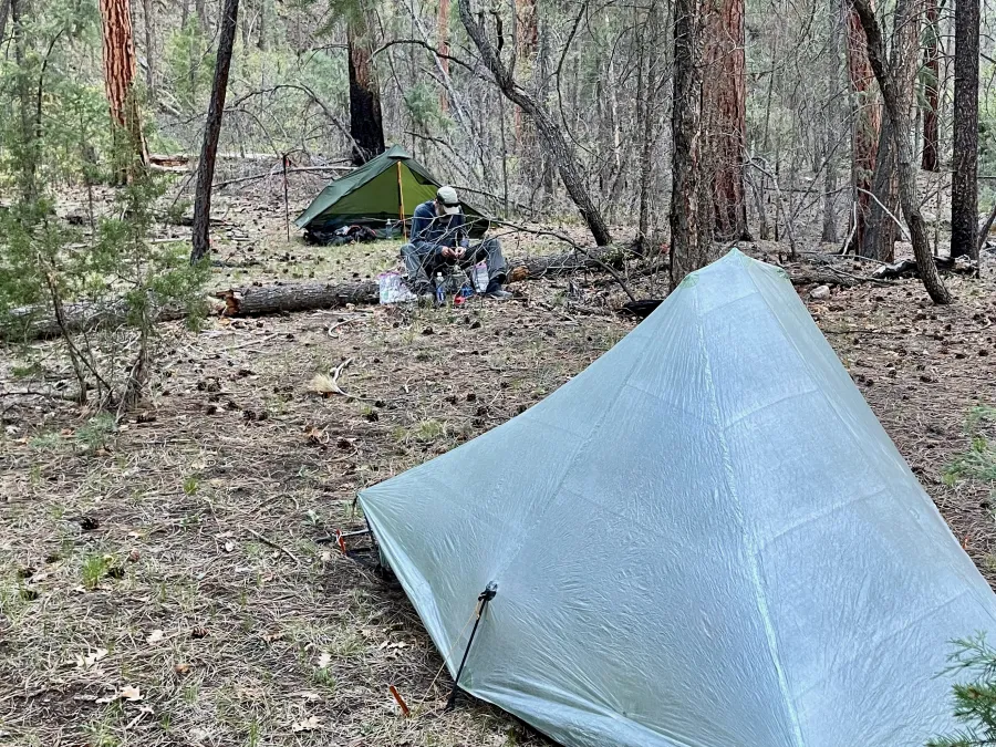 Zigzag in a campsite