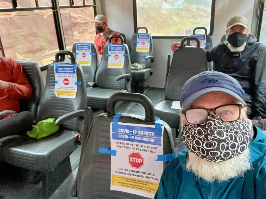 Riding the bus to Española