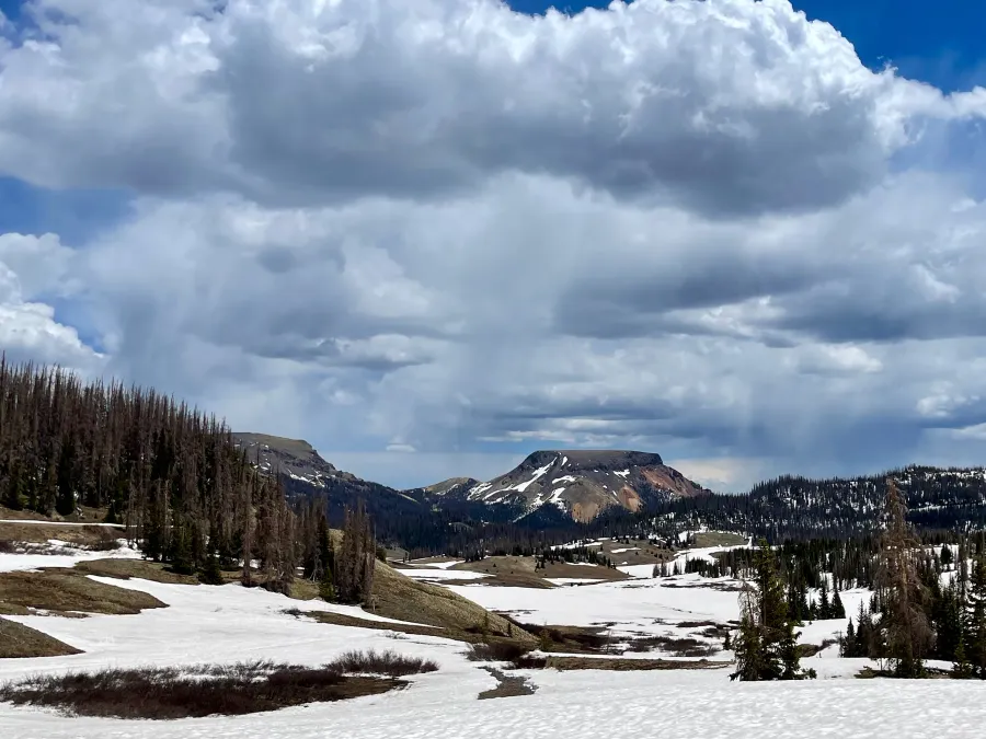 Rain clouds around Lookout Mountain