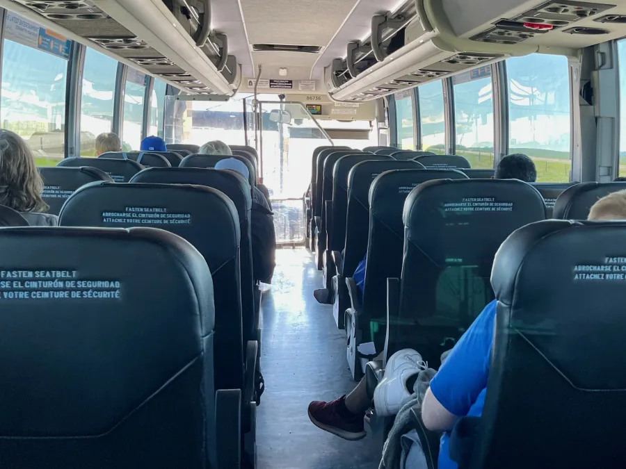 Greyhound bus ride to Rawlins, Wyoming