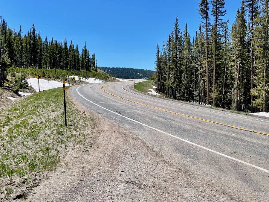 Wyoming Highway 70 near Battle Pass