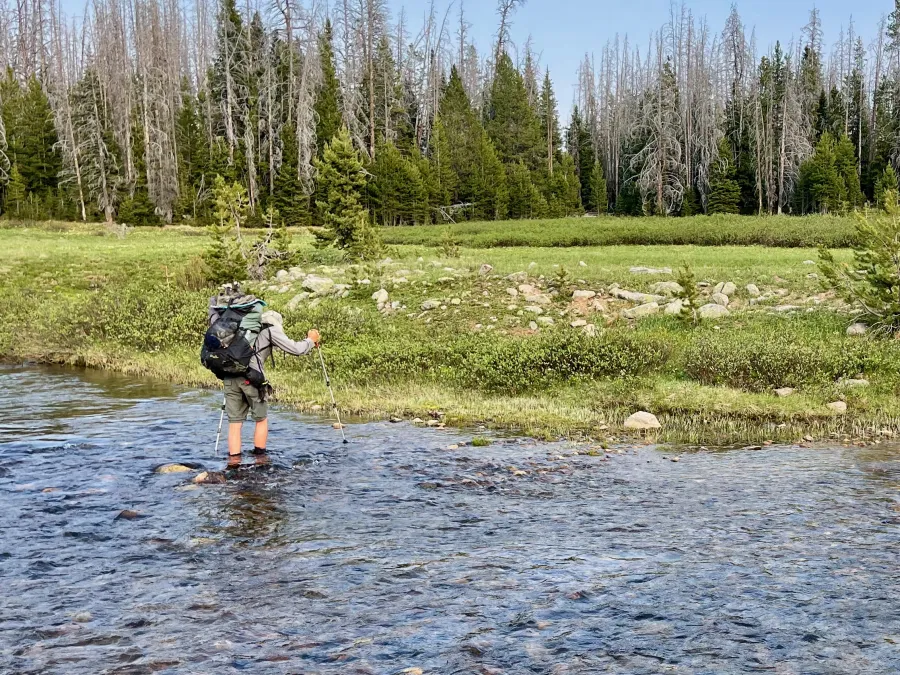 OldTimer crosses Trail Creek