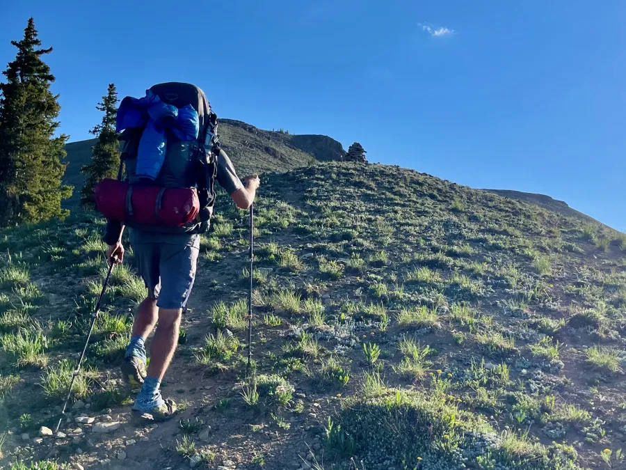 Sunshine climbs Parkview Mountain