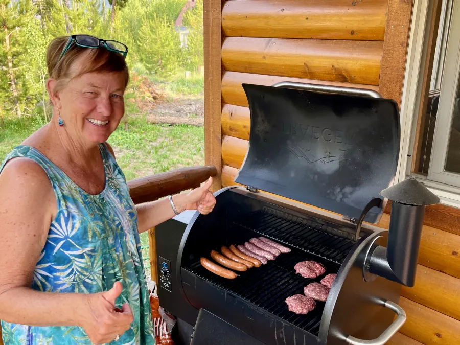 Cairn is grilling