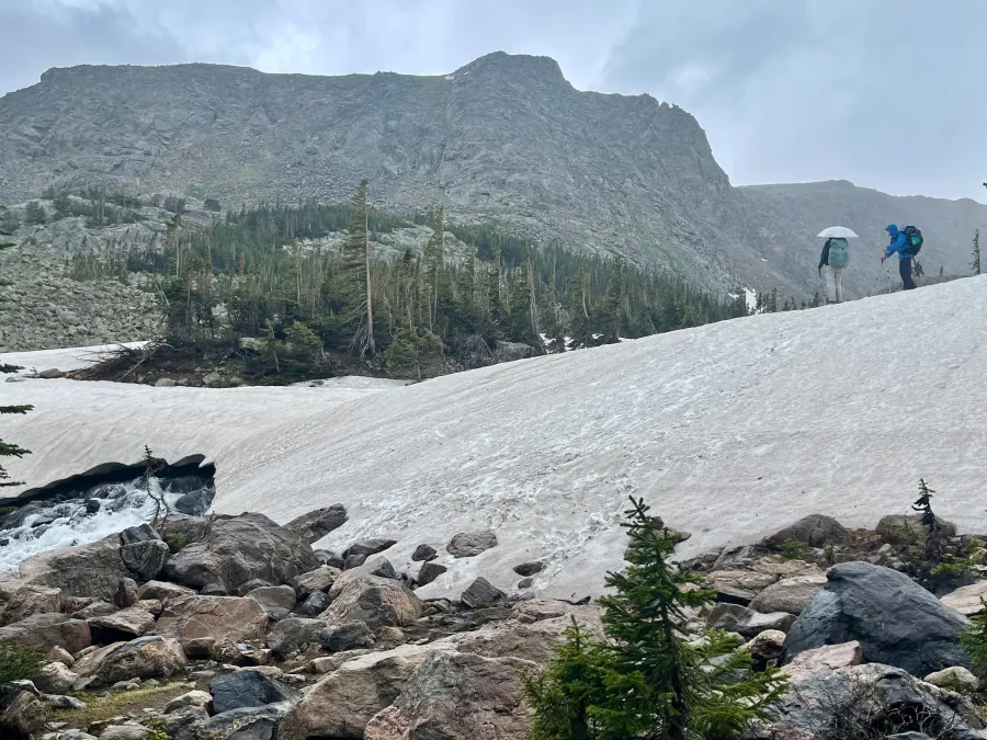 Top O' and OT check the snow bridge