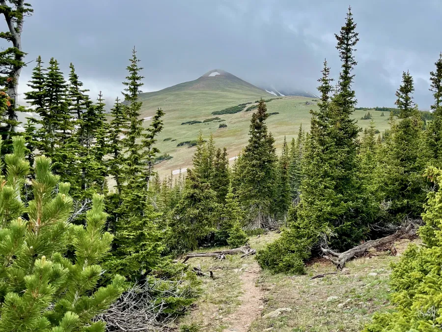 Dark clouds close in on Witter Peak
