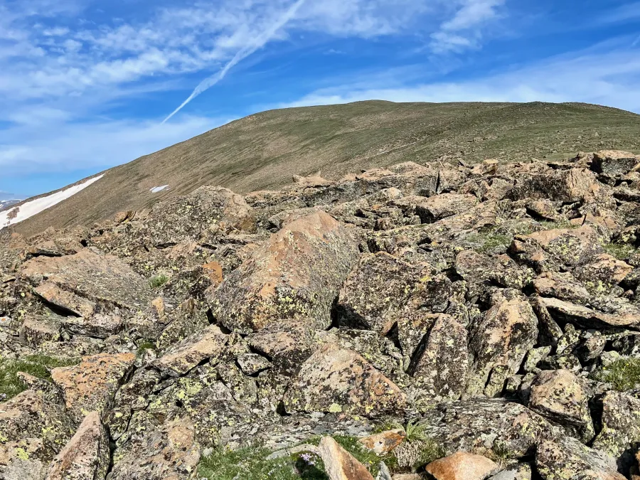 A view of the top of Breckenridge Peak 
