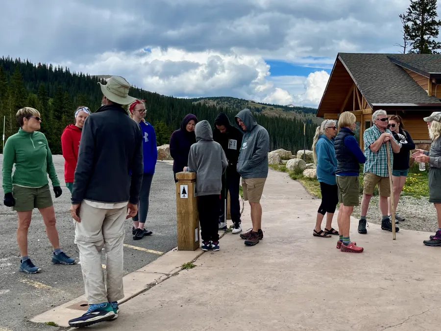 Talking to tourists