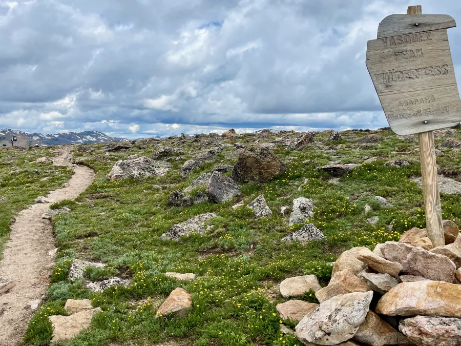 Entering Vasquez Peak Wilderness