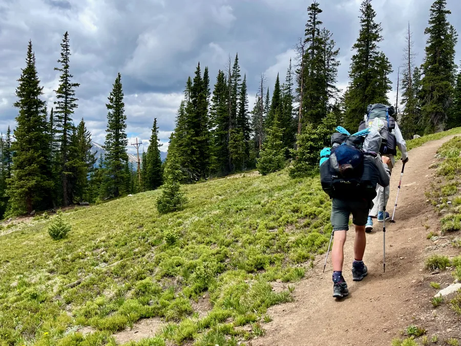 Climbing from Berthoud Pass