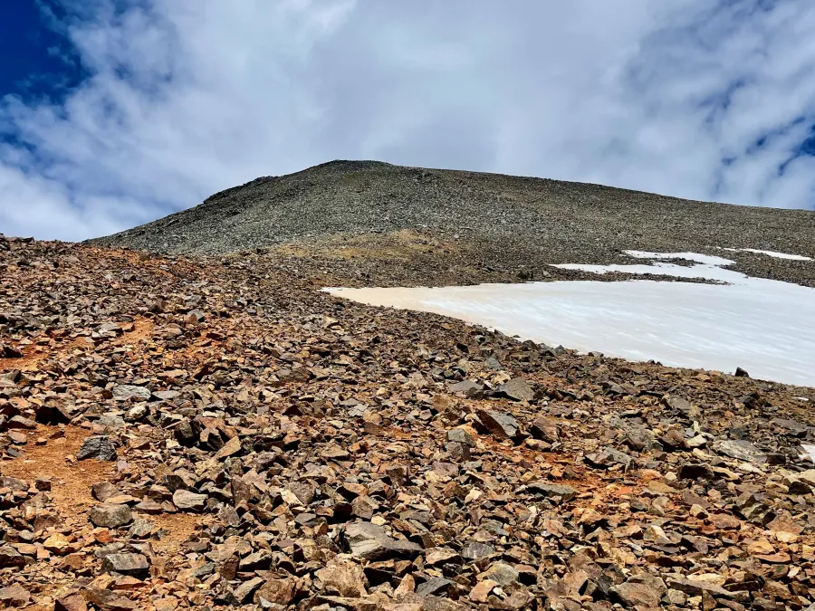 Looking up to Grays Peak