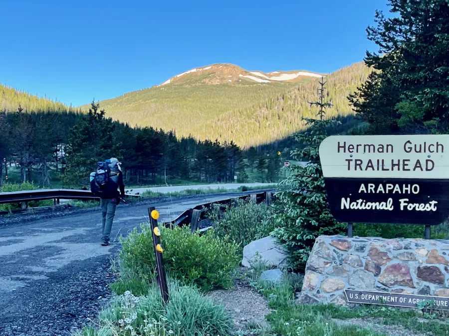 Herman Gulch trailhead