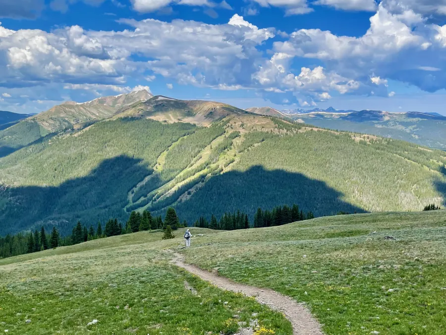 Descending from the top
