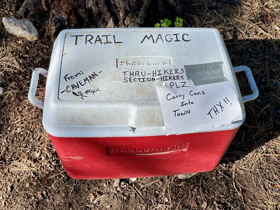 Trail magic from Caveman