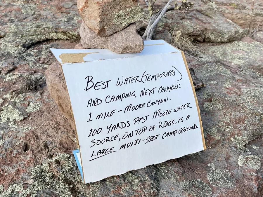 A note written by Doug the Hermit
