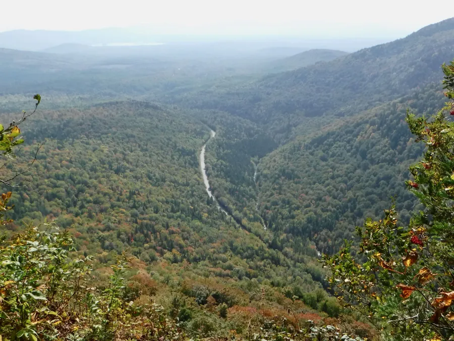 View of Black Brook Notch from Old Blue Mountain