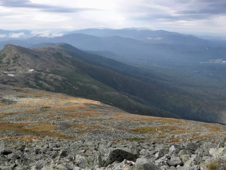 Sunlight and clouds on Mt. Washington