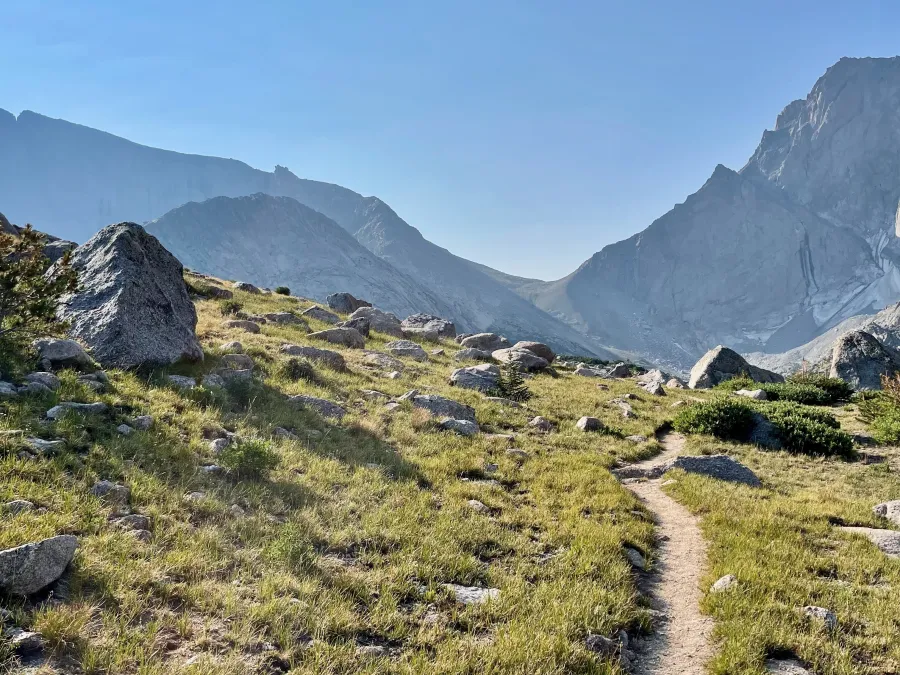Looking back at East Temple and Temple peaks