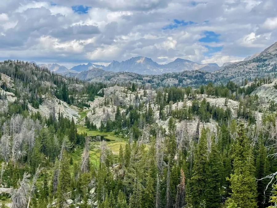 A view of Fremont and Jackson peaks