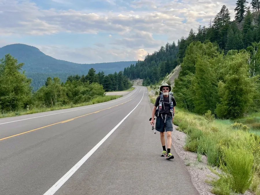 Top O' walks on U.S. Highway 160