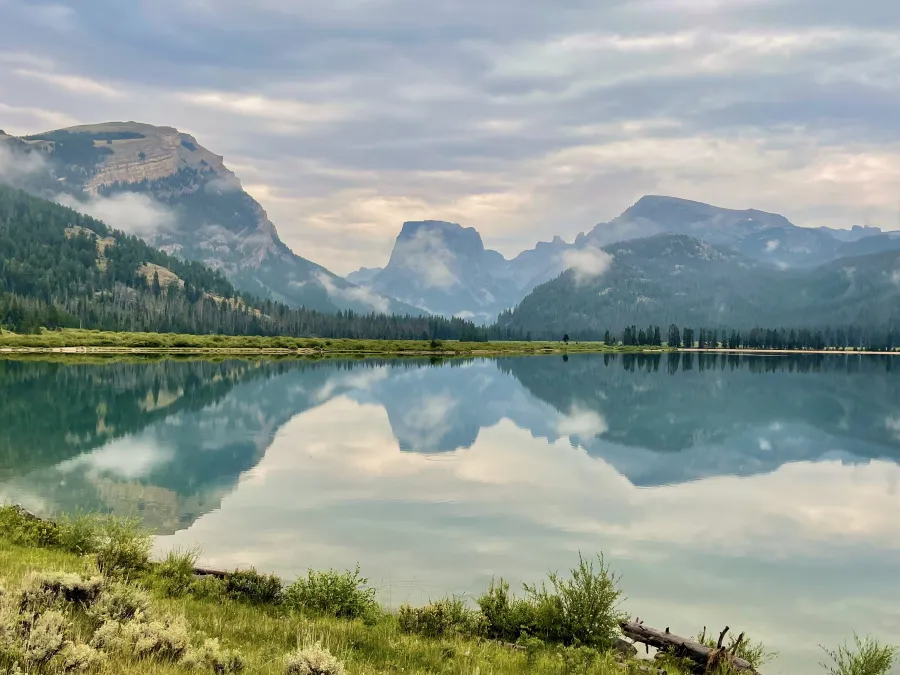 Lower Green Lake and Square Top Mountain