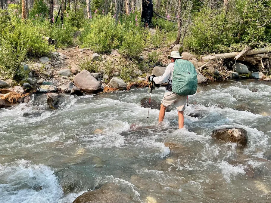 Crossing Soda Fork River