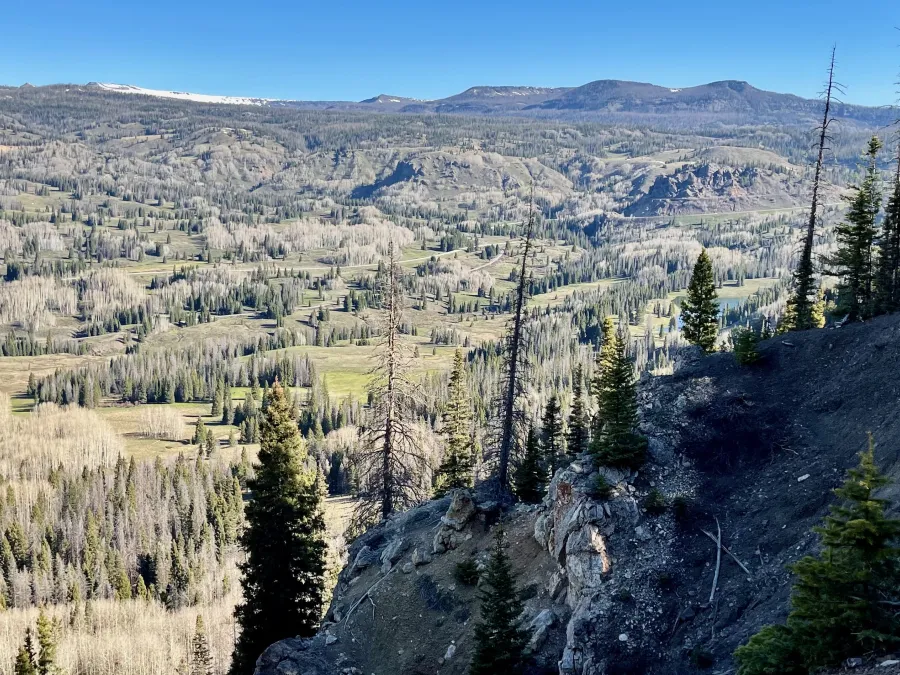 A view of a valley and Colorado Highway 17