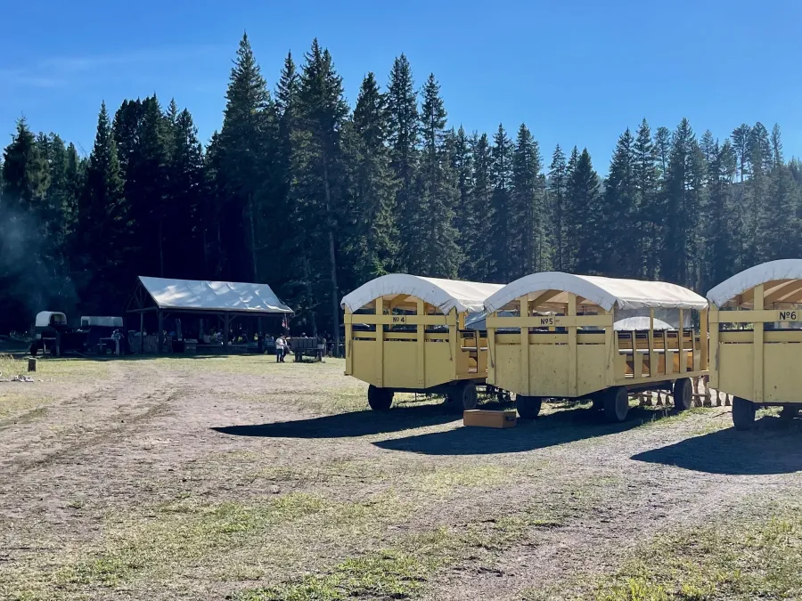 Site of the chuckwagon show