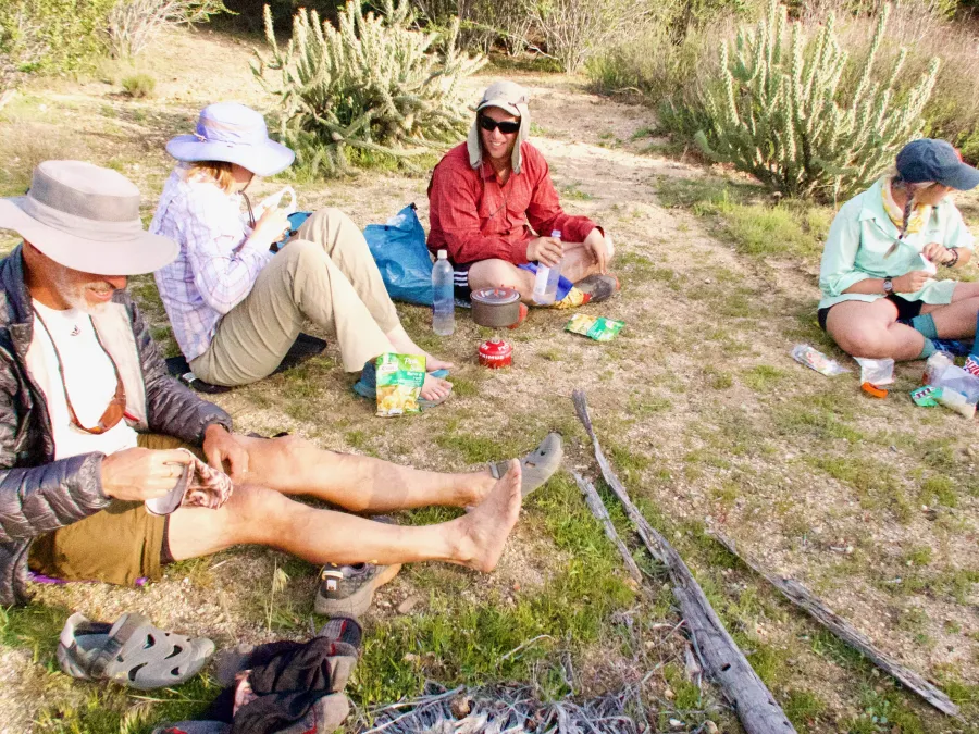 Dinner time on the PCT